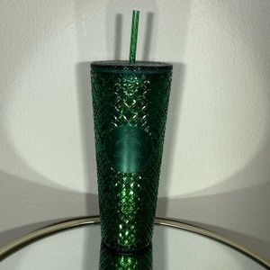 Starbucks Light Green Jewel Diamond Venti Tumbler
